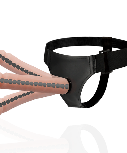 HARNESS ATTRACTION - DERICK ARTICULABLE FLESH 22.5 CM -O- 4.5 CM HARNESS ATTRACTION - DERICK ARTICULABLE FLESH 22.5 CM -O- 4.5 CM