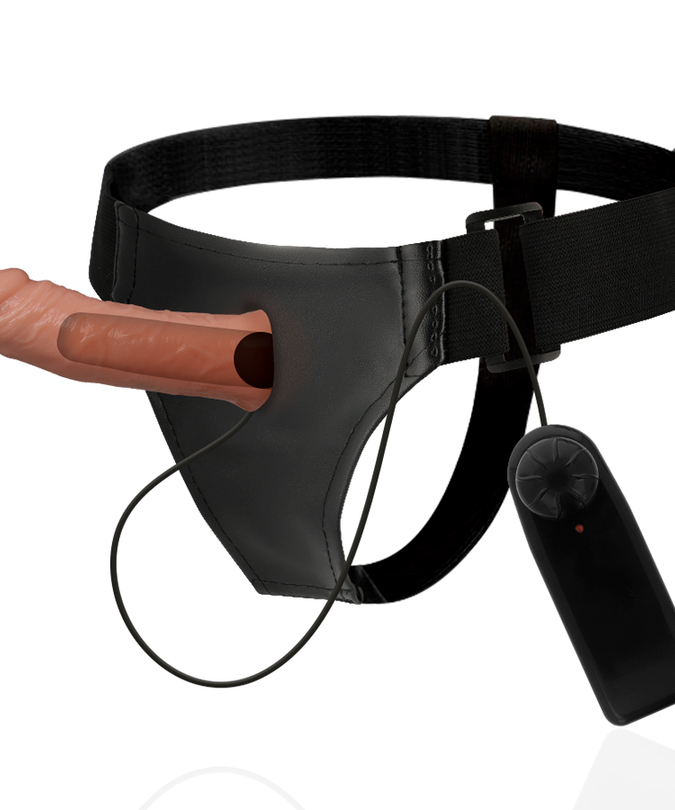 HARNESS ATTRACTION - RNES HOLLOW BENNY MET VIBRATOR 15 CM -O- 4.5 CM