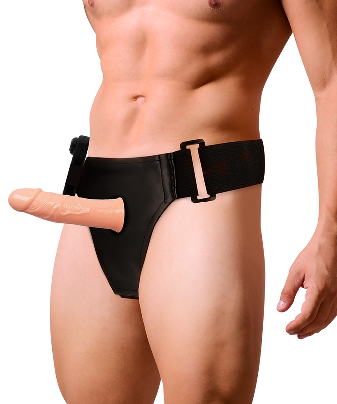 Harness Attraction – Gregory Hollow Rnes met vibrator 16,5 cm – O – 4,3 cm