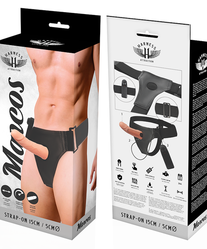 HARNESS ATTRACTION - RNES HOLLOW FRAMES WITH VIBRATOR 15 CM -O- 5 CM HARNESS ATTRACTION - RNES HOLLOW FRAMES WITH VIBRATOR 15 CM -O- 5 CM