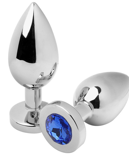 METAL HARD - ANAL PLUG DIAMOND BLUE SMALL 5.71CM METAL HARD - ANAL PLUG DIAMOND BLUE SMALL 5.71CM