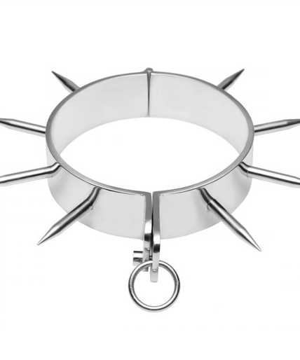 METAL HARD - BDSM SLAVE COLLAR WITH POINTS METAL HARD - BDSM SLAVE COLLAR WITH POINTS
