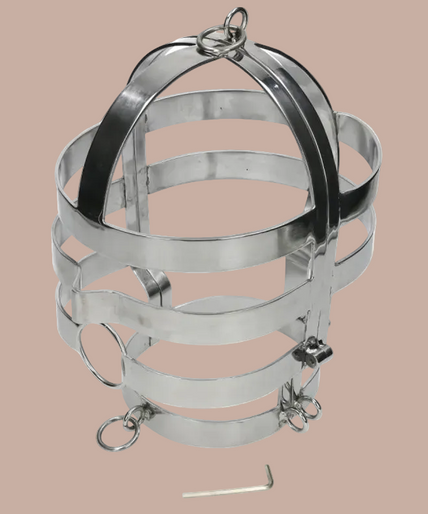 Metal Hard – BDSM-masker met stalen ketting – roestvrij staal Metal Hard – BDSM-masker met stalen ketting – roestvrij staal