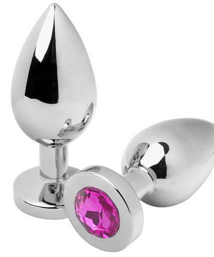 METAL HARD - ANAL PLUG DIAMOND PINK MEDIUM 7.62CM METAL HARD - ANAL PLUG DIAMOND PINK MEDIUM 7.62CM