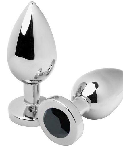 METAL HARD - ANAL PLUG DIAMOND BLACK SMALL 5.71CM METAL HARD - ANAL PLUG DIAMOND BLACK SMALL 5.71CM