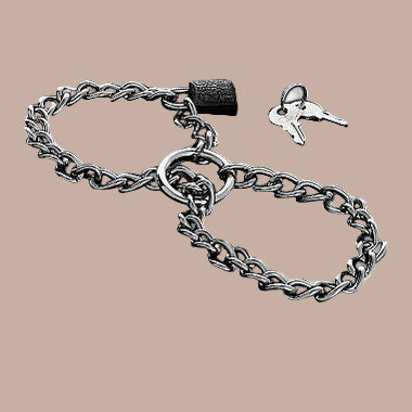 Metal Hard – Handcuffs With Chain – Stainless Steel Metal Hard – Handcuffs With Chain – Stainless Steel