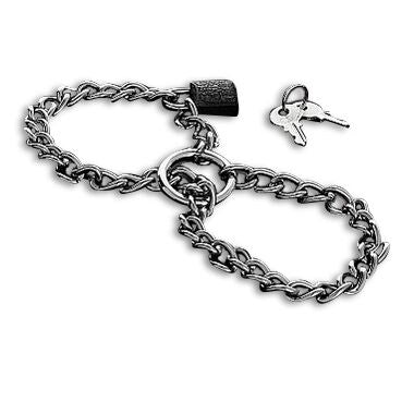 Metal Hard – Handboeien met roestvrijstalen ketting.