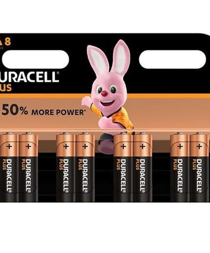 DURACELL - PLUS POWER BATTERIJ AA LR6 8 STUKS DURACELL - PLUS POWER BATTERIJ AA LR6 8 STUKS