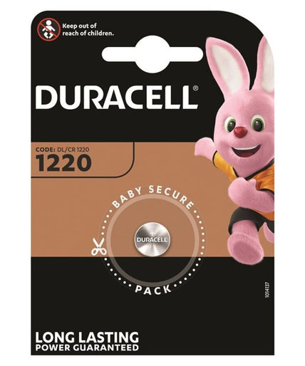 DURACELL - KNOPCEL BATTERIJ LITHIUM CR1220 3V 1ST DURACELL - KNOPCEL BATTERIJ LITHIUM CR1220 3V 1ST