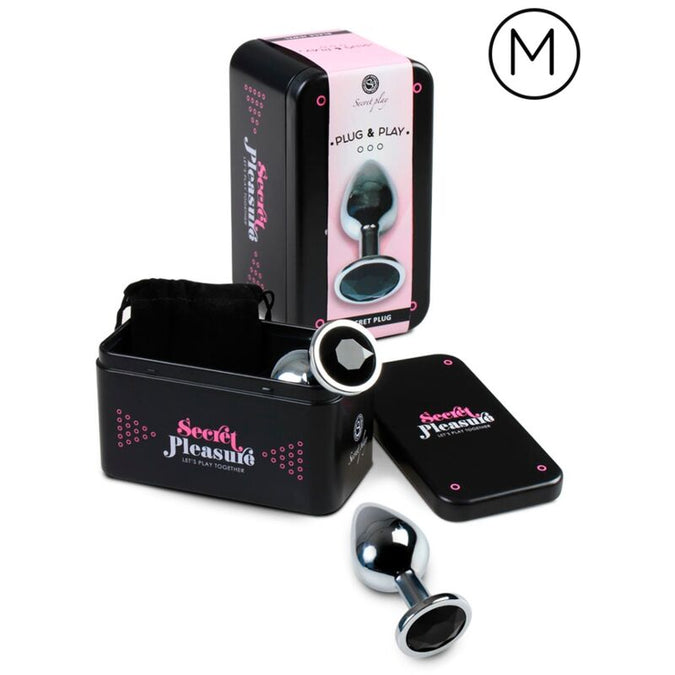 SECRETPLAY - ANALE PLUG ZWART M