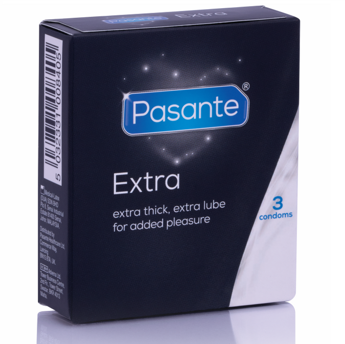PASANTE - EXTRA CONDOM EXTRA DIK 3 STUKS
