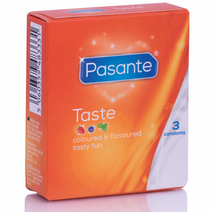 PASANTE - CONDOOMS SMAAKJES 3 STUKS