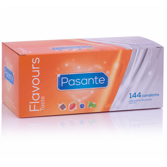 PASANTE - CONDOMS MET SMAAK 144 STUKS