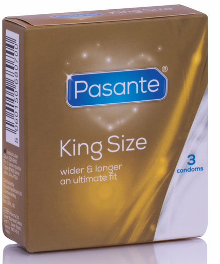 PASANTE - CONDOMS KING SIZE 3 STUKS PASANTE - CONDOMS KING SIZE 3 STUKS