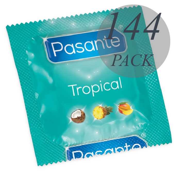 PASANTE - CONDOMS TROPISCHE SMAKEN 144 STUKS