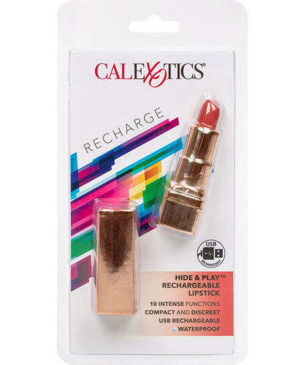 CALEXOTICS - BALA OPLAADBARE LIPSTICK HIDE & PLAY ROOD CALEXOTICS - BALA OPLAADBARE LIPSTICK HIDE & PLAY ROOD