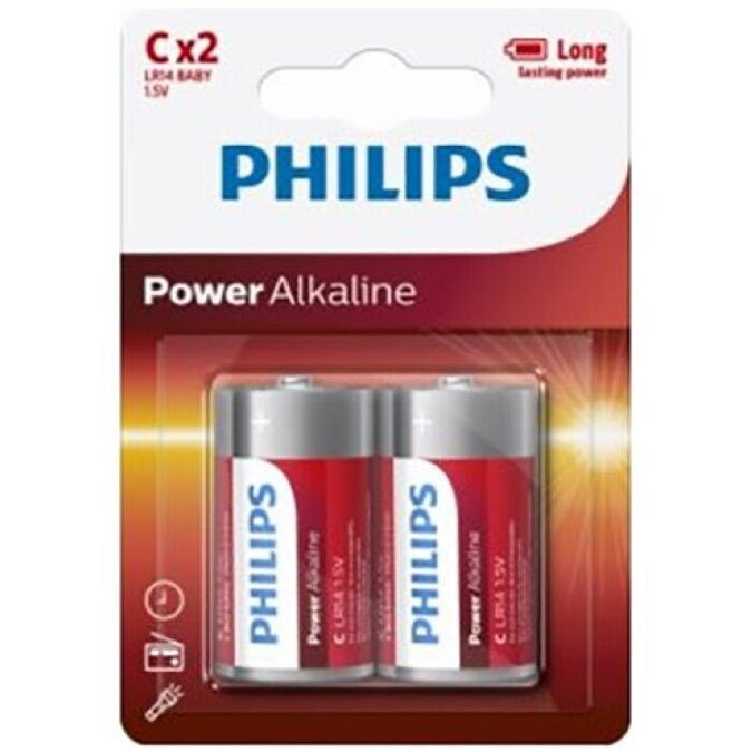 Philips – Power Batteries Pila C Lr14 Pack 2