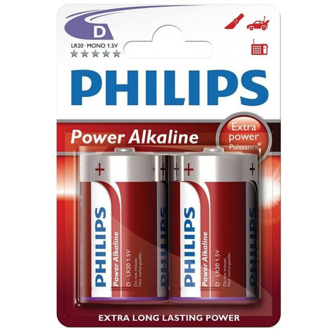 Philips – Power Alkaline Pila D Lr20 Pack 2