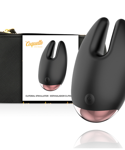 COQUETTE CHIC DESIRE - CLITORIAL STIMULATOR BLACK / GOLD COQUETTE CHIC DESIRE - CLITORIAL STIMULATOR BLACK / GOLD