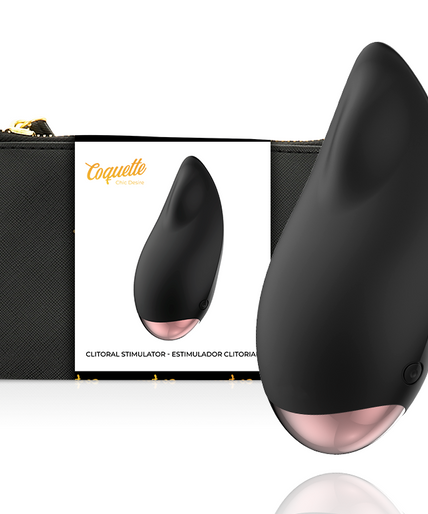 COQUETTE CHIC DESIRE - CLITORIAL STIMULATOR BLACK / GOLD DROP COQUETTE CHIC DESIRE - CLITORIAL STIMULATOR BLACK / GOLD DROP