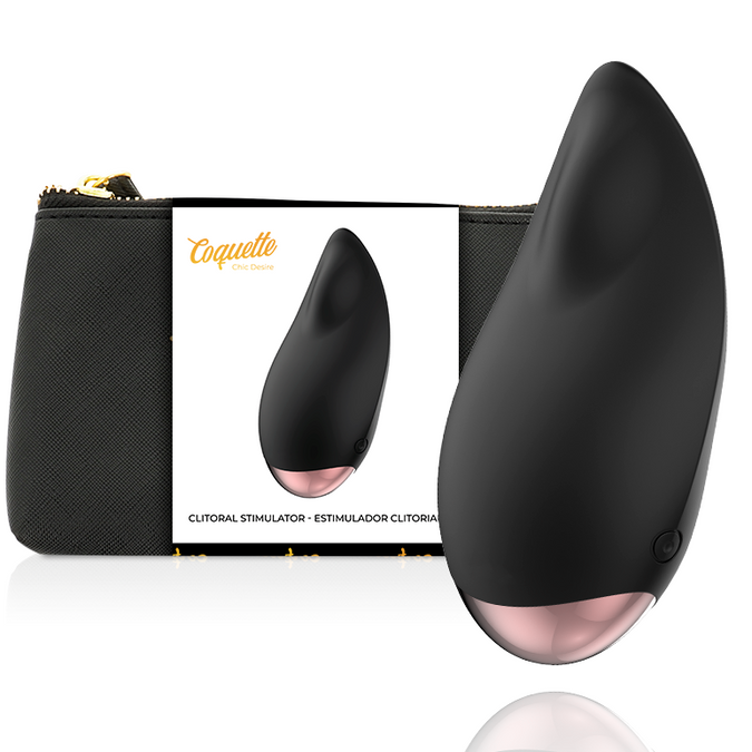 Coquette Chic Desire – Clitorisstimulator Zwart / Gouden Druppel