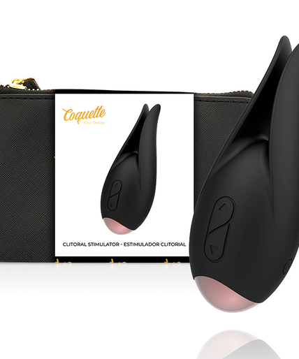 COQUETTE CHIC DESIRE - CLITORISSTIMULATOR ZWART / GOUDEN BLOEM COQUETTE CHIC DESIRE - CLITORISSTIMULATOR ZWART / GOUDEN BLOEM