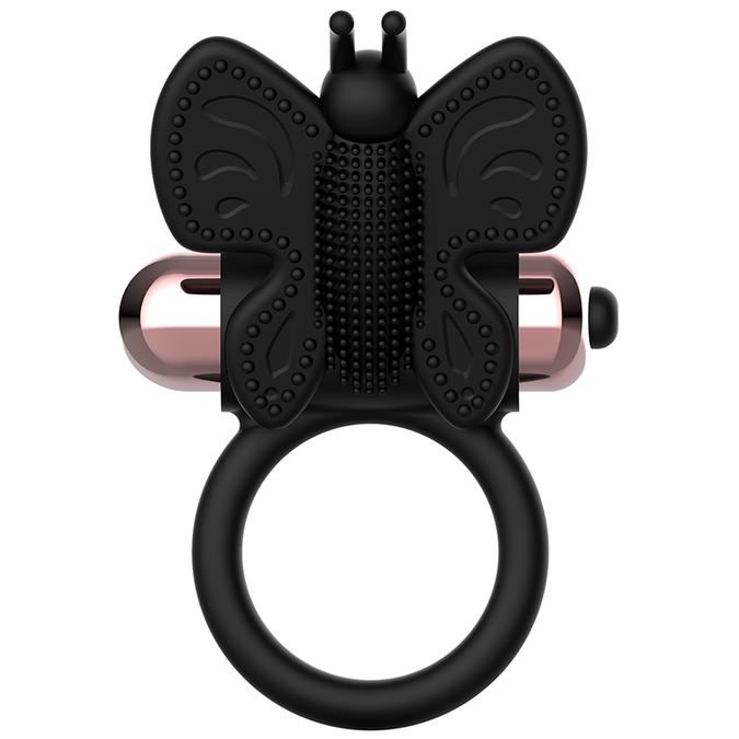 Coquette Chic Desire – Cockring Vlinder met Vibrator Zwart/Goud