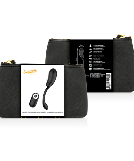 COQUETTE CHIC DESIRE - VIBRATING EGG REMOTE CONTROL RECHARGEABLE BLACK/ GOLD COQUETTE CHIC DESIRE - VIBRATING EGG REMOTE CONTROL RECHARGEABLE BLACK/ GOLD