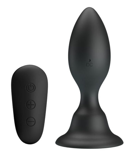 MR PLAY - ANAL PLUG WITH VIBRATION BLACK REMOTE CONTROL MR PLAY - ANAL PLUG WITH VIBRATION BLACK REMOTE CONTROL
