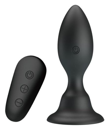MR PLAY - ANAL PLUG WITH VIBRATION BLACK REMOTE CONTROL MR PLAY - ANAL PLUG WITH VIBRATION BLACK REMOTE CONTROL