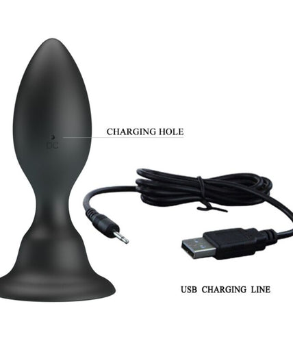 MR PLAY - ANAL PLUG WITH VIBRATION BLACK REMOTE CONTROL MR PLAY - ANAL PLUG WITH VIBRATION BLACK REMOTE CONTROL