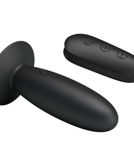 MR PLAY - ANAL PLUG WITH VIBRATION BLACK REMOTE CONTROL MR PLAY - ANAL PLUG WITH VIBRATION BLACK REMOTE CONTROL