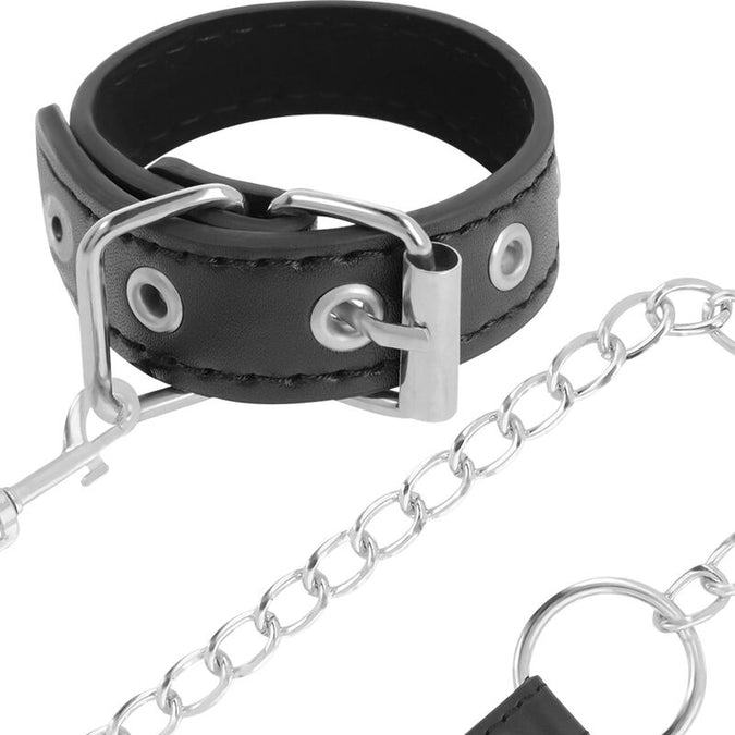 Darkness – Penisring mit Riemen