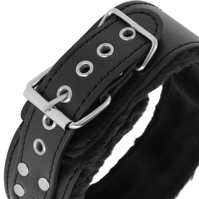 DARKNESS - GEVOERDE KETTING MET TITANIUM KETTING