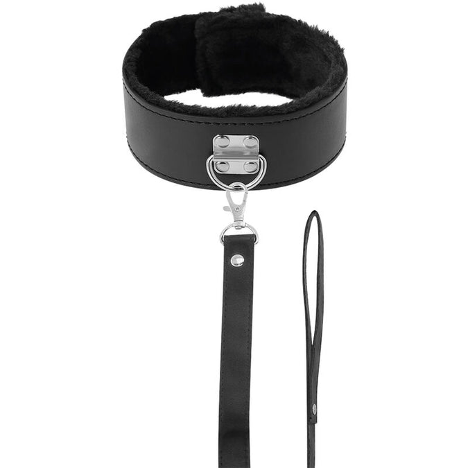 DARKNESS - GEVOERDE KETTING MET TITANIUM KETTING
