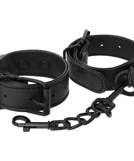 DARKNESS - WIDE THIN TEXTURED HANDCUFFS DARKNESS - WIDE THIN TEXTURED HANDCUFFS