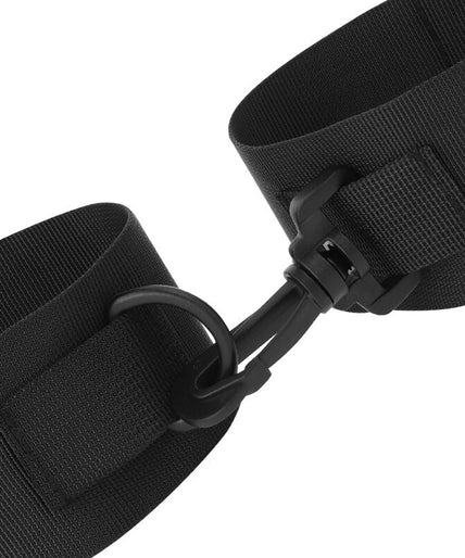 DARKNESS - BLACK NYLON ANKLE CUFFS DARKNESS - BLACK NYLON ANKLE CUFFS