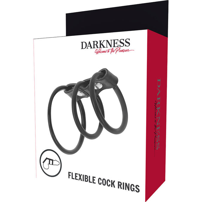 Darkness – Set Of 3 Flexible Penis Rings