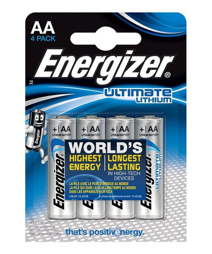 ENERGIZER - ULTIMATE LITHIUM AA L91 LR6 1,5V *4 ENERGIZER - ULTIMATE LITHIUM AA L91 LR6 1,5V *4