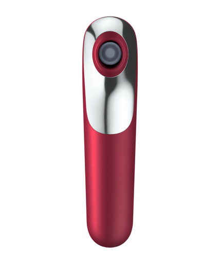 SATISFYER - DUAL LOVE VIBRATOR AND SUCTIONER WITH PULSED AIR RED SATISFYER - DUAL LOVE VIBRATOR AND SUCTIONER WITH PULSED AIR RED