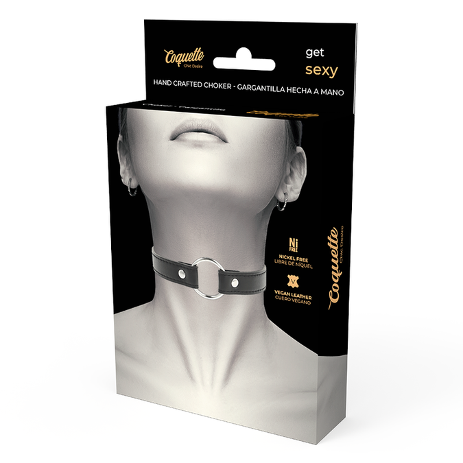 Coquette Chic Desire – Halskette aus veganem Leder Damenaccessoire