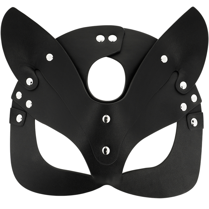 Coquette Chic Desire – Vegan leren masker met konijnenoren
