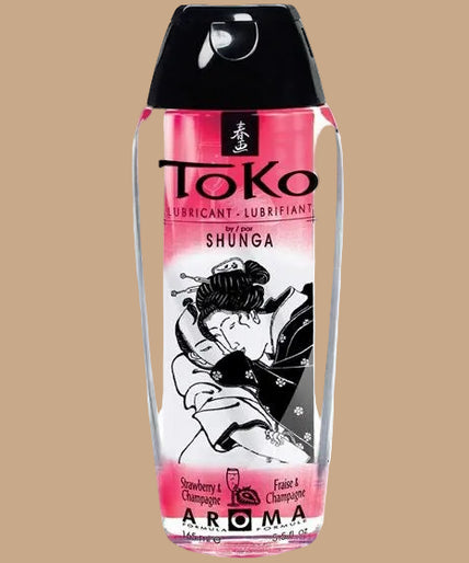 Shunga – TOKO Strawberry & Champagne Flavoured Lubricant 165ml Shunga – TOKO Strawberry & Champagne Flavoured Lubricant 165ml