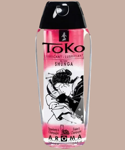Shunga – TOKO Strawberry & Champagne Flavoured Lubricant 165ml Shunga – TOKO Strawberry & Champagne Flavoured Lubricant 165ml