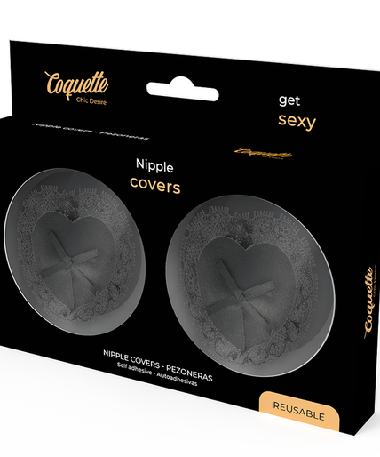 COQUETTE CHIC DESIRE - NIPPLE COVERS LACE ZWART COQUETTE CHIC DESIRE - NIPPLE COVERS LACE ZWART