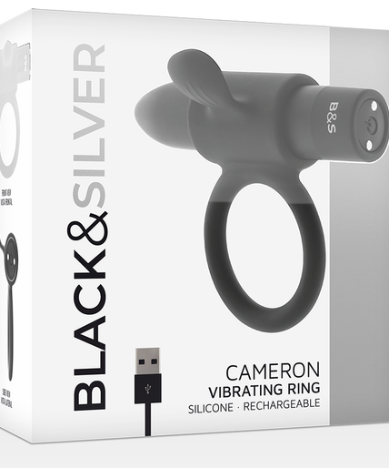 Black&silver – Cameron Black Rechargeable Ring Black&silver – Cameron Black Rechargeable Ring