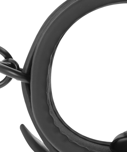 FETISH SUBMISSIVE - VEGAN LEATHER ANKLE CUFFS WITH NOPRENE LINING FETISH SUBMISSIVE - VEGAN LEATHER ANKLE CUFFS WITH NOPRENE LINING