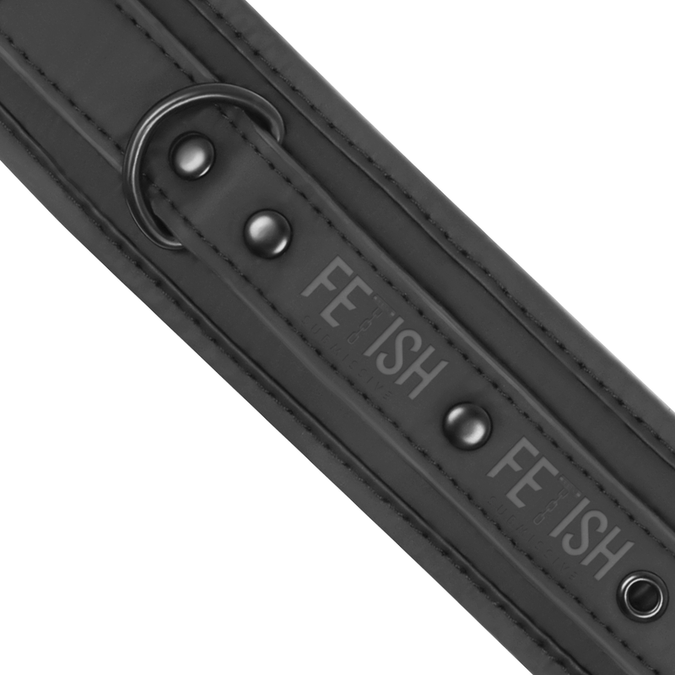 Fetish Submissive – Vegan Leather Ankle Cuffs with Noprene Lining
