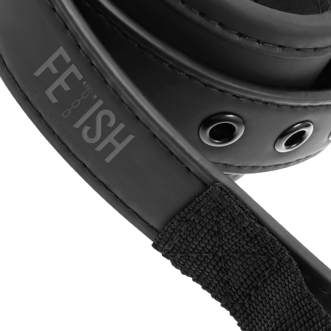 FETISH SUBMISSIVE - NEOPREEN GEVOERDE HANDBOEIEN MET HANDVAT
