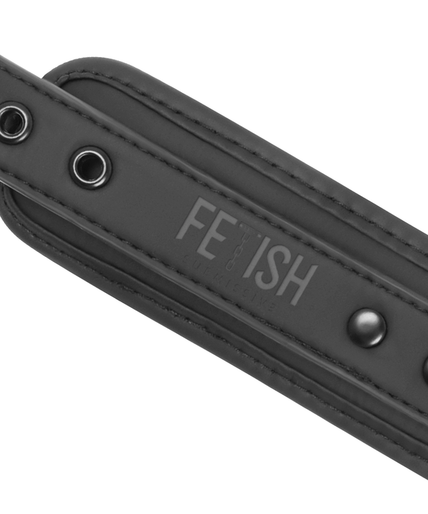 Fetish Submissive – Vegan Leather Necklace and Handcuffs with Noprene Lining Fetish Submissive – Vegan Leather Necklace and Handcuffs with Noprene Lining